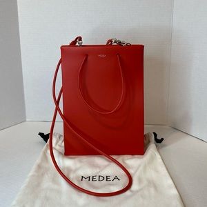 MEDEA Red Leather Bag